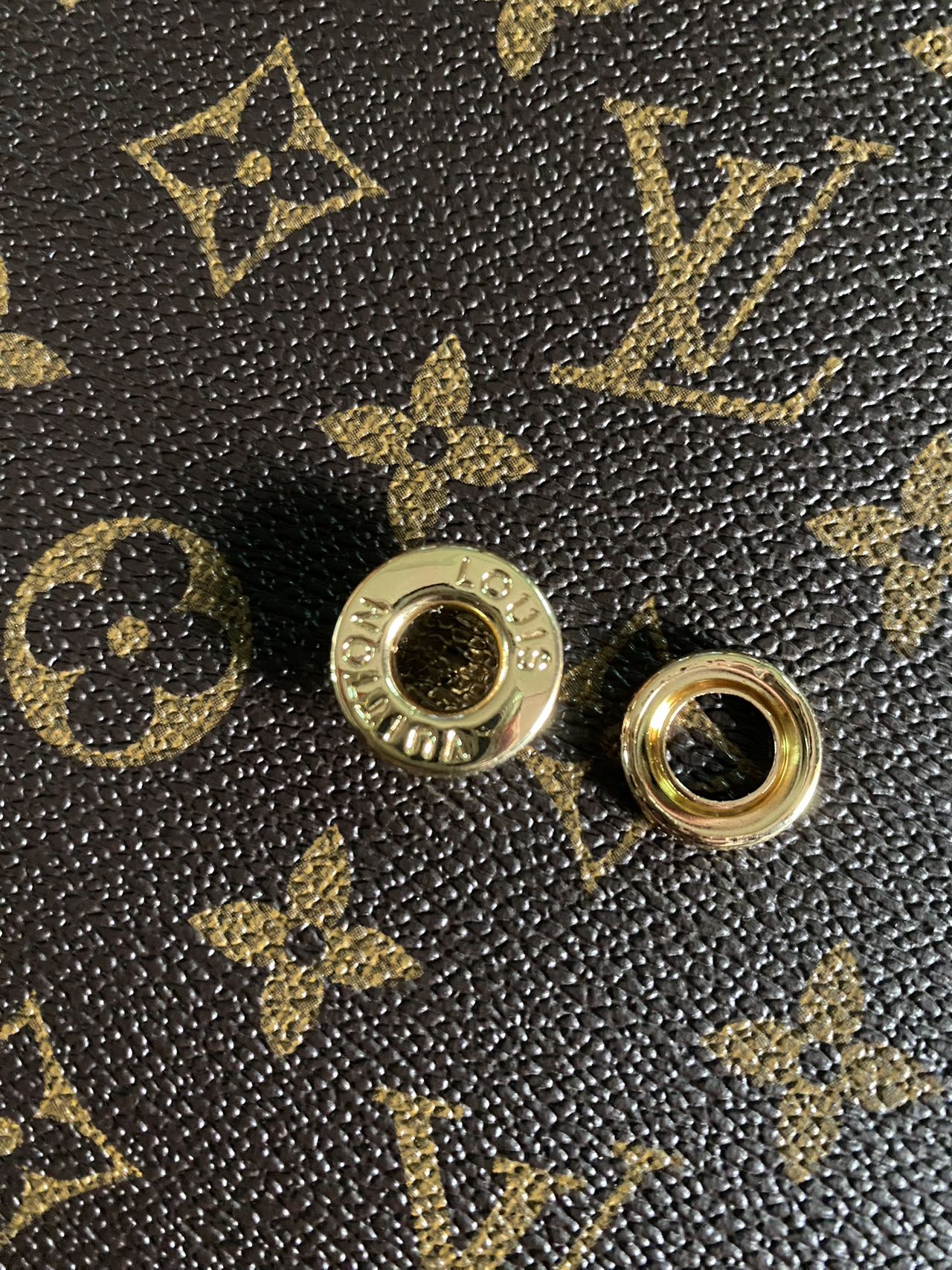 Golden LV Louis Vuitton Eyelet Bag Accessory for Custom Bag Repair DIY