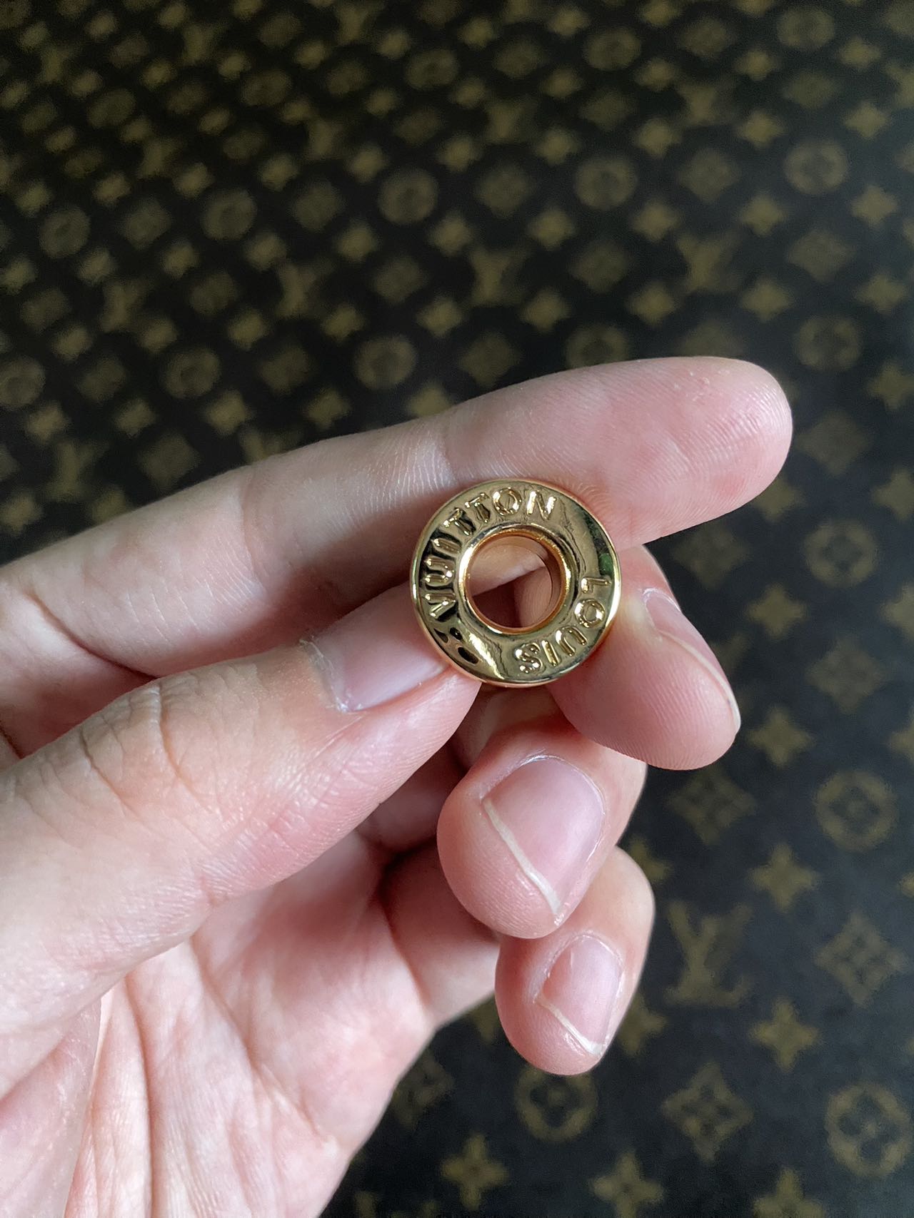 Golden LV Louis Vuitton Eyelet Bag Accessory for Custom Bag Repair DIY