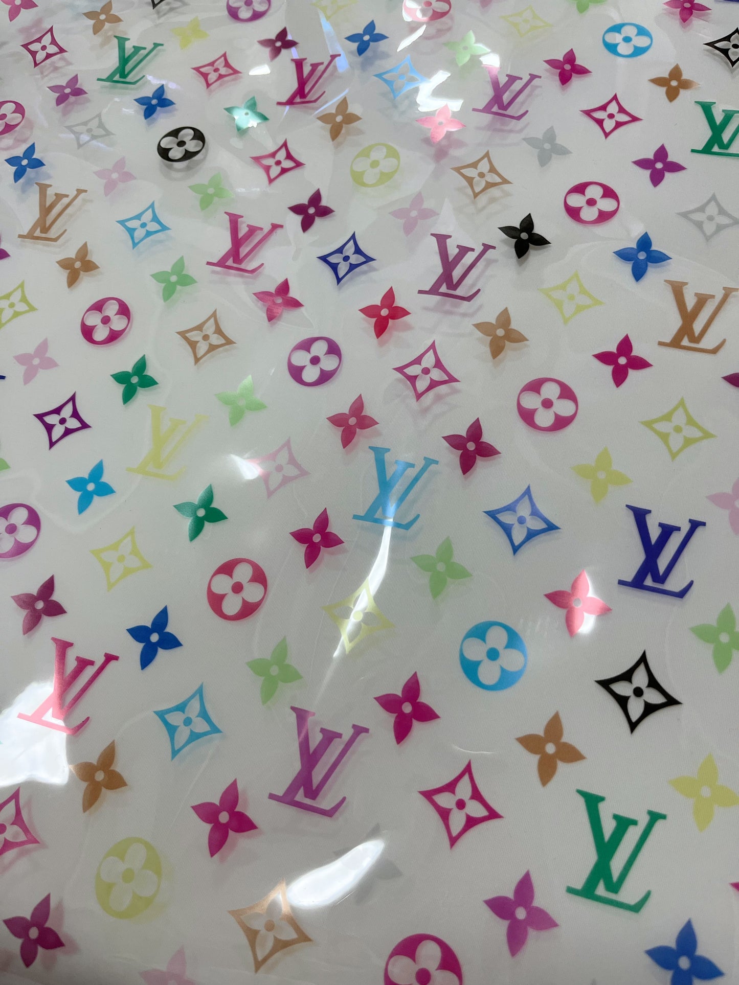 Transparent Colorful LV PVC Custom Material