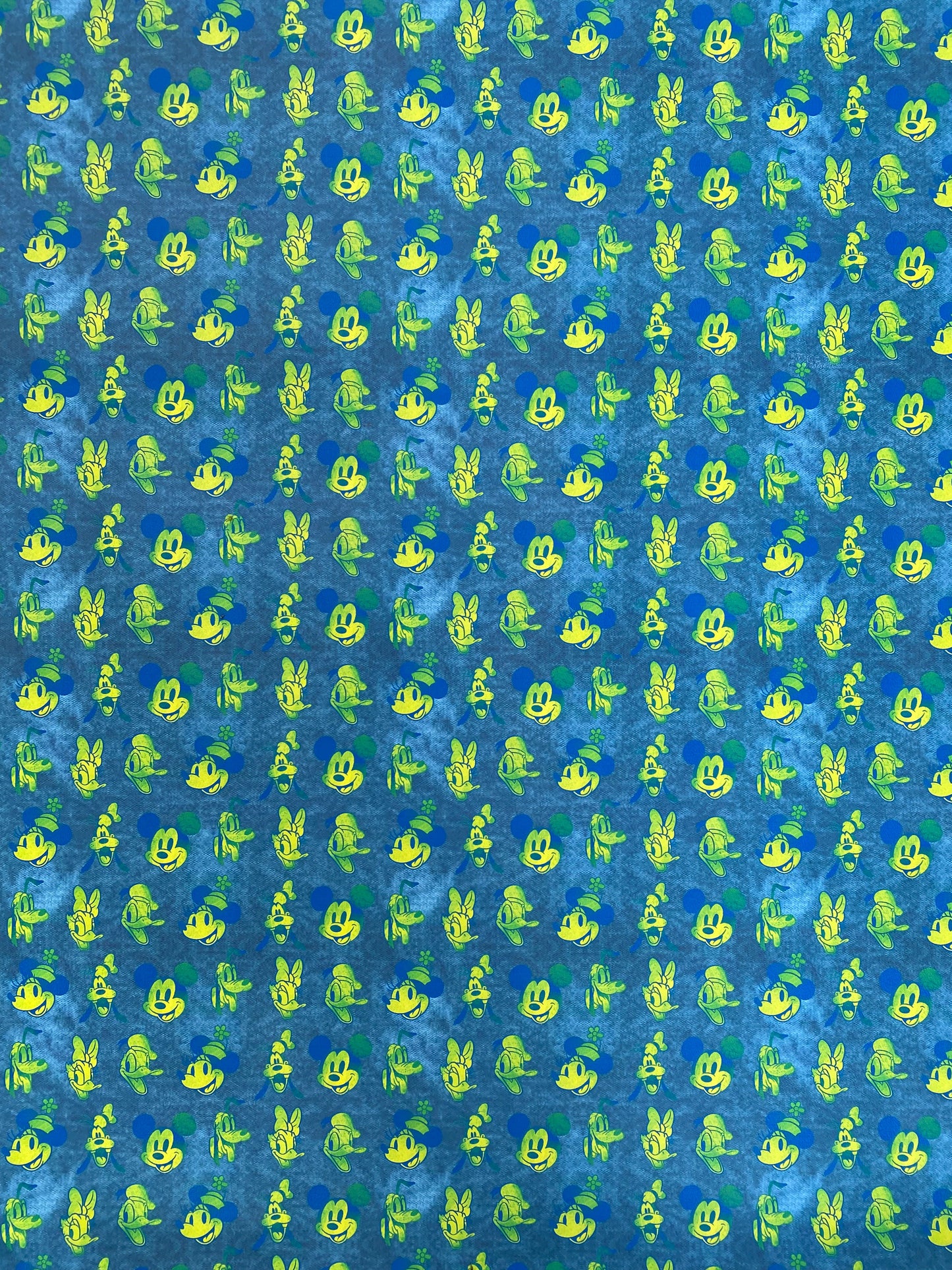 Mickey Mouse Faux Leather Vinly Leather Fabric for Handmade DIY Crafts