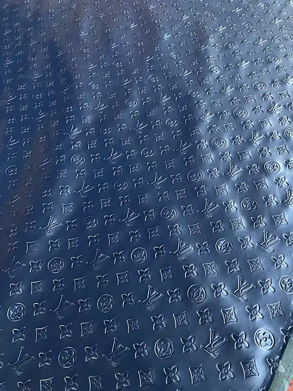 Navy Louis Vuitton Napa Leather for Car Seat Upholstery