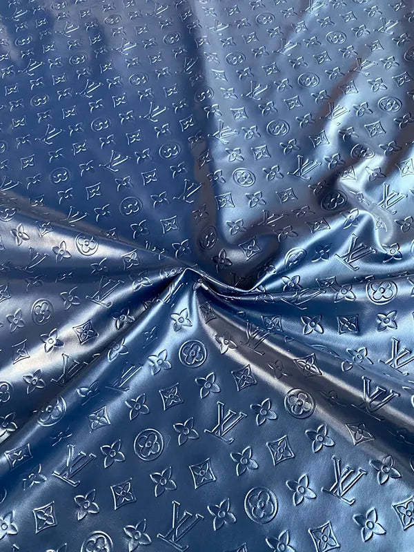 Navy Louis Vuitton Napa Leather for Car Seat Upholstery