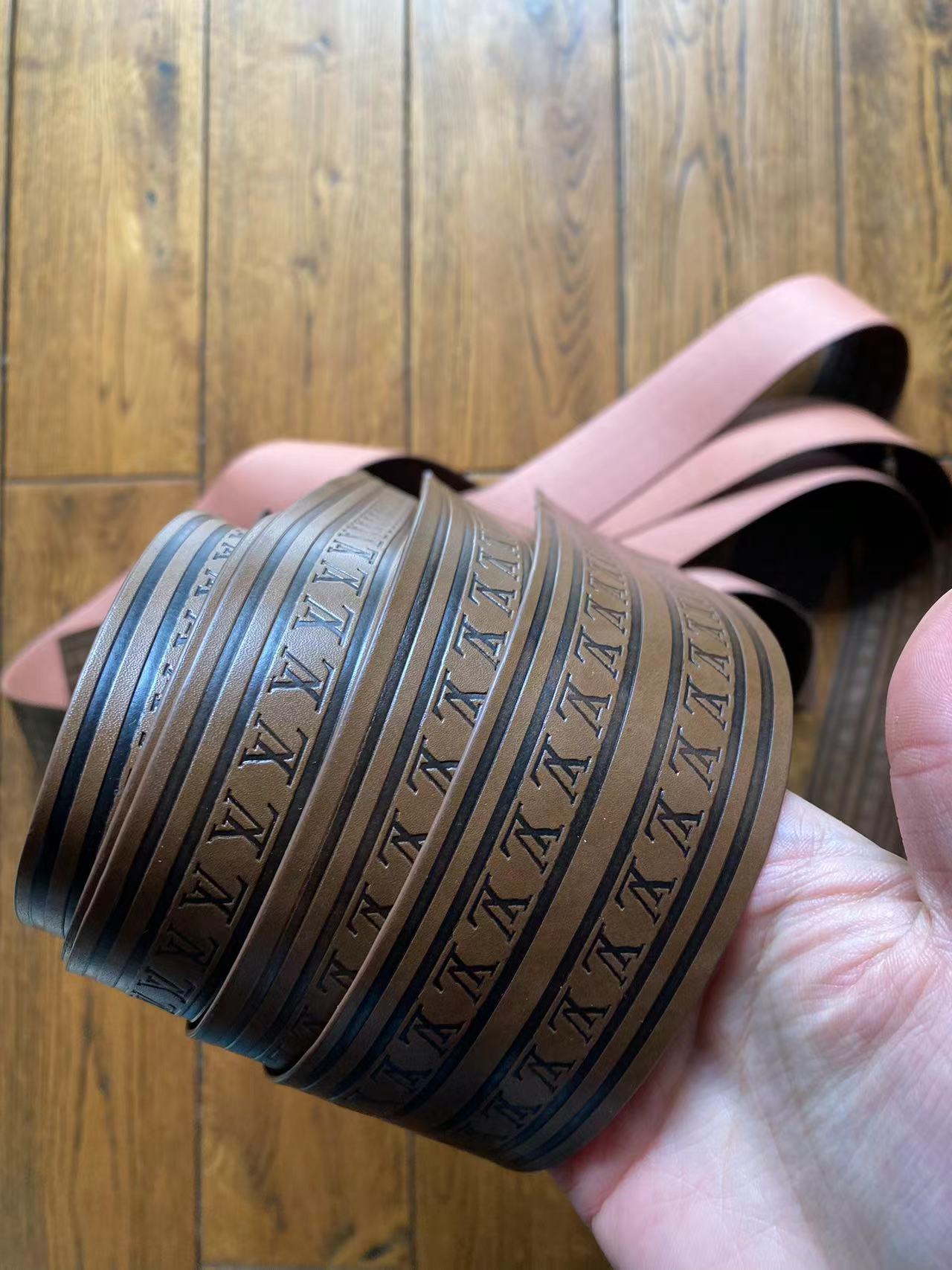 Brown LV Trunk Luggage Baggage Leather Strap for Sewing Bag Accessory