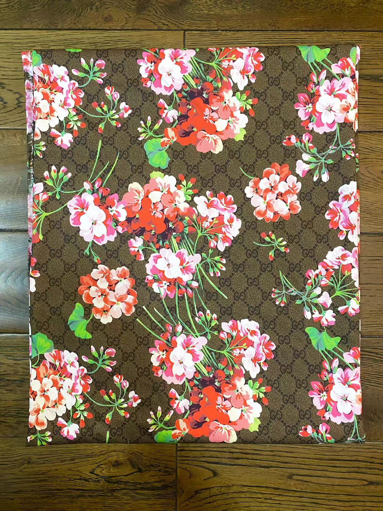 Classic Gucci Flower Summer Cotton Fabric for Handmade DIY Crafts Clothing