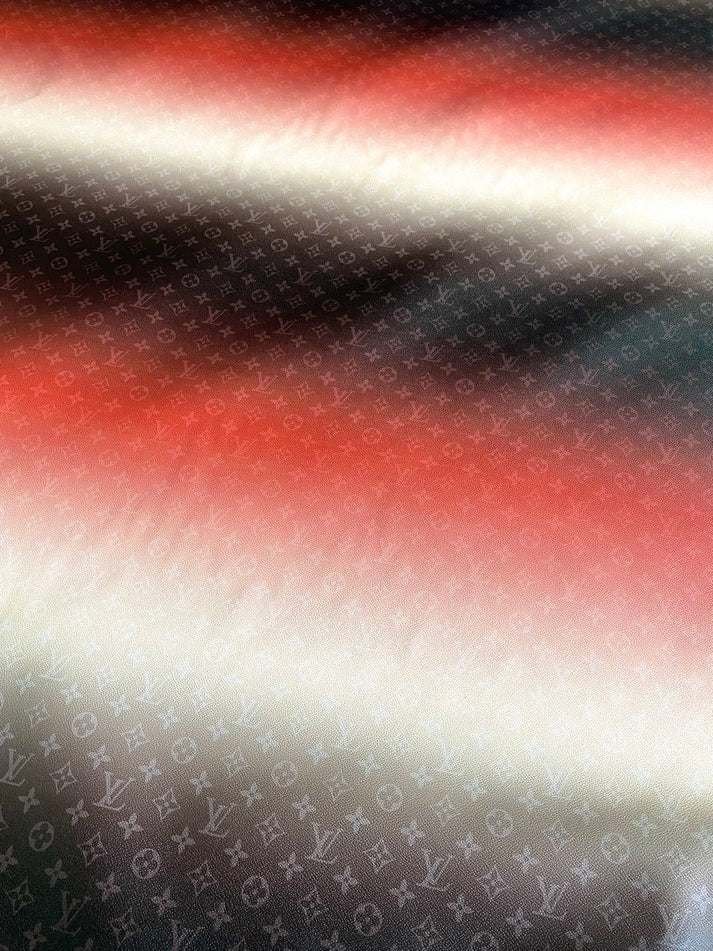New Louis Vuitton Gradient Designer Fabric Leather Crafts Material