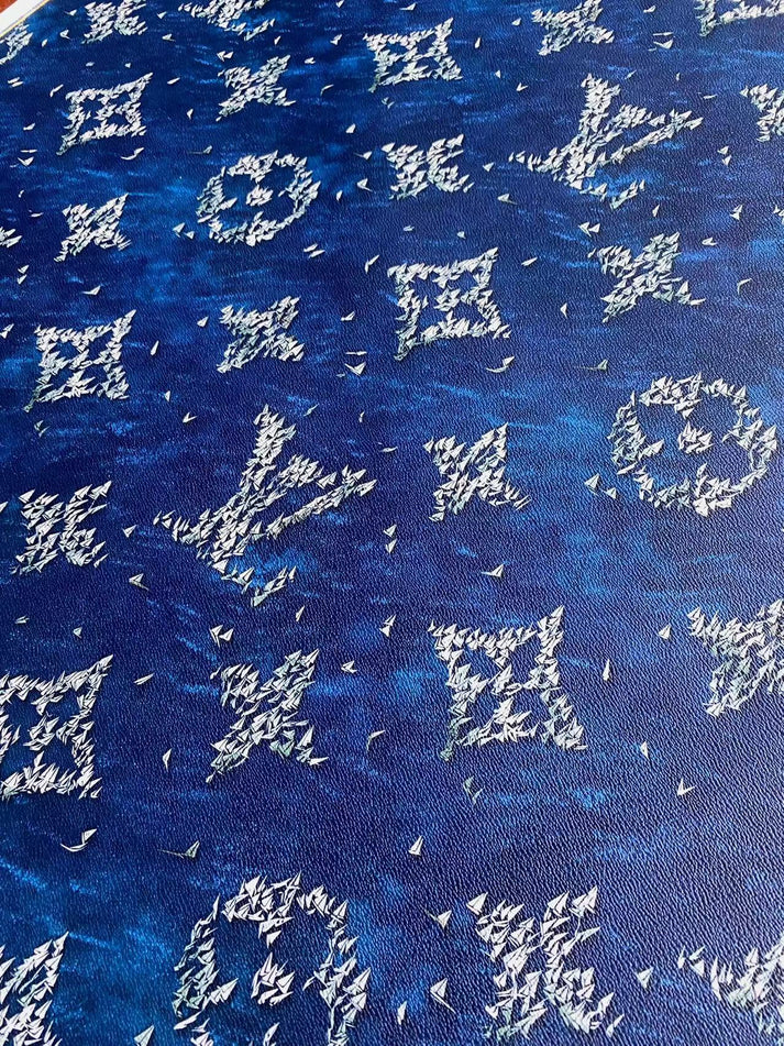 New Louis Vuitton Summer Design Leather Fabric for Car Wrap Sneakers Creation