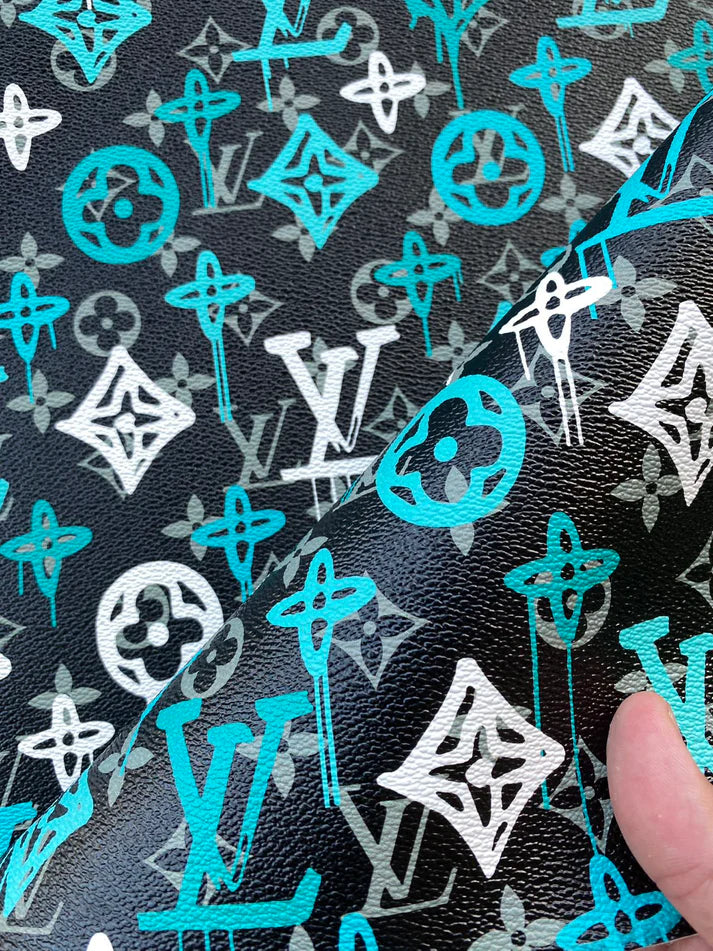 New Louis Vuitton Custom Leather Designer Fabric Car Wrap Vinyl