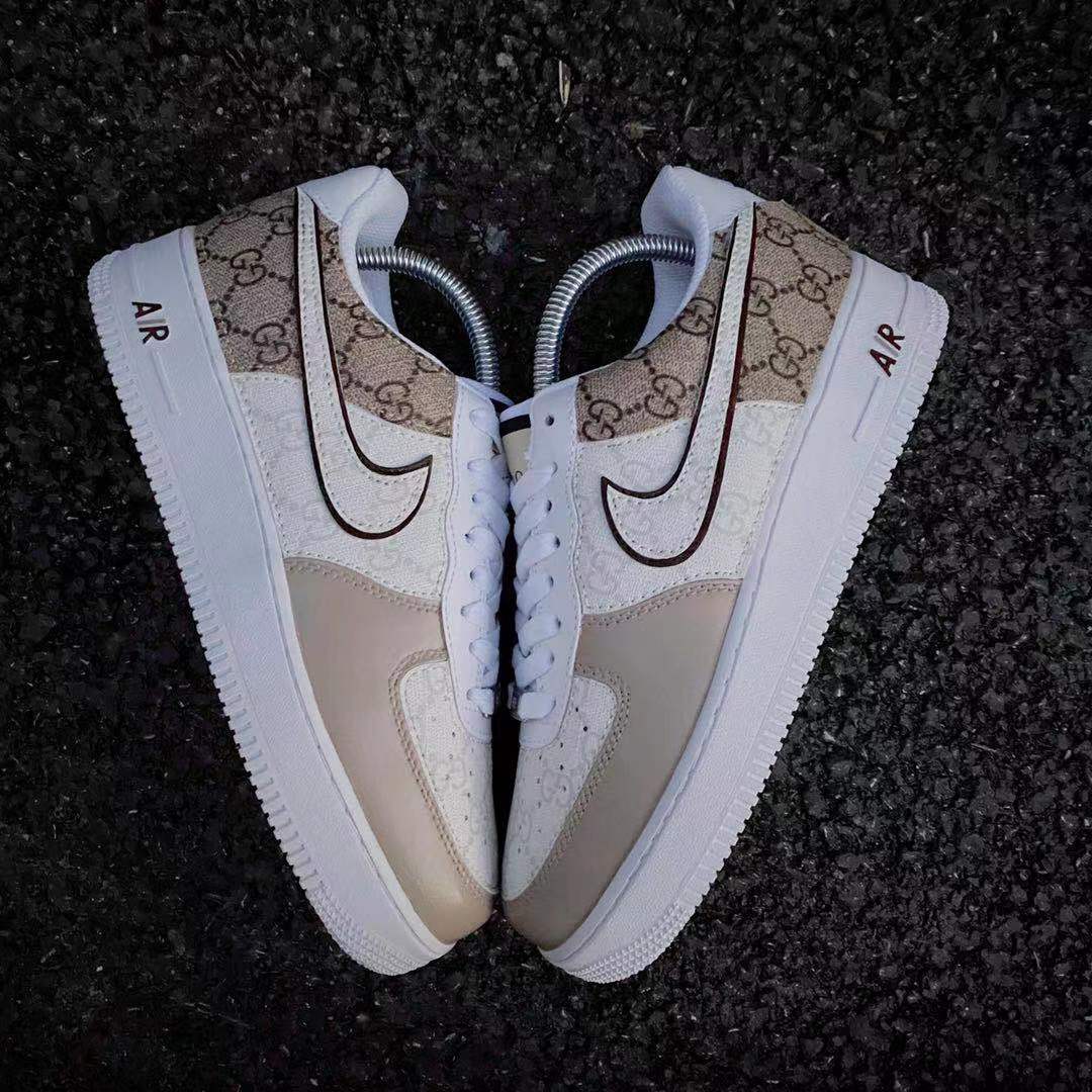 Classic Full Gucci Splicing Custom Sneakers Air Force One for Man