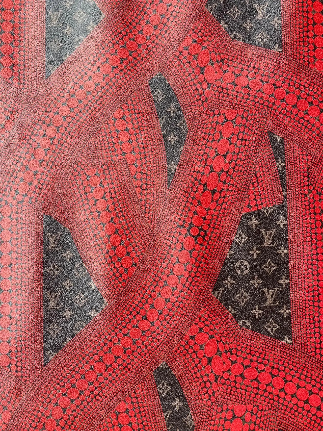 Louis Vuitton Yayoi Kusama Leather Materials for Handmade Custom Bag Sewing Upholstery