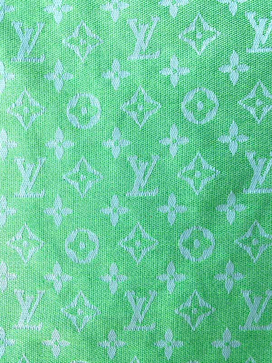 Fresh Green Louis Vuitton Designer Fabric for Summer Clothing