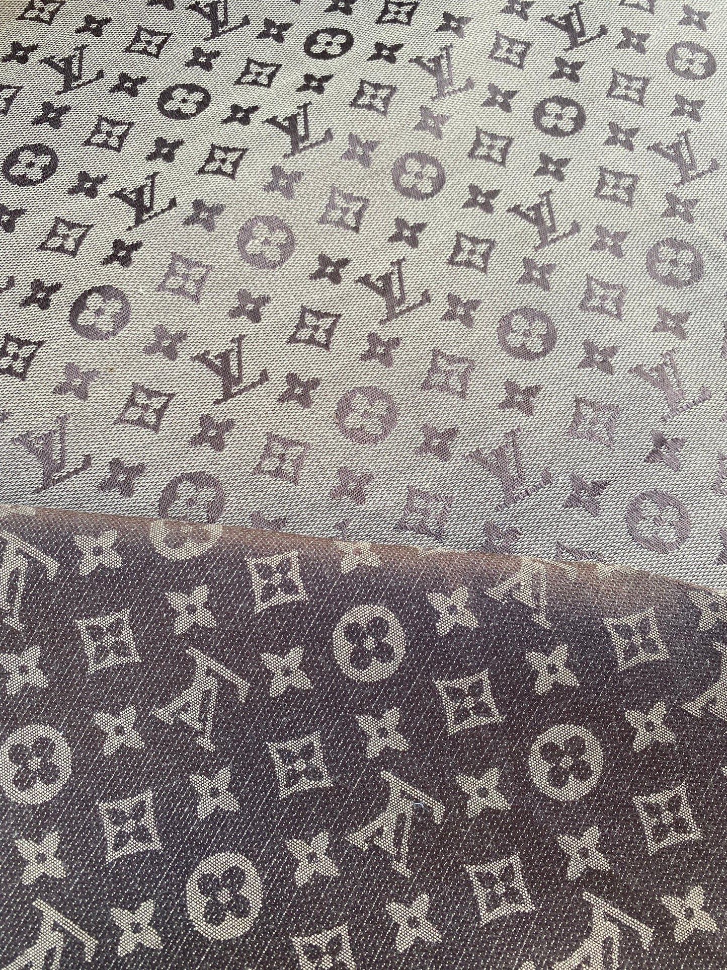 Classic Brown Louis Vuitton Sofa Fabric Jacquard for Furniture DIY Handmade Custom Sneakers