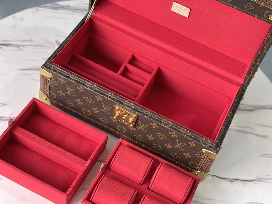 Custom LV  Accessories Box Jewelry Box Storage Box Monogram