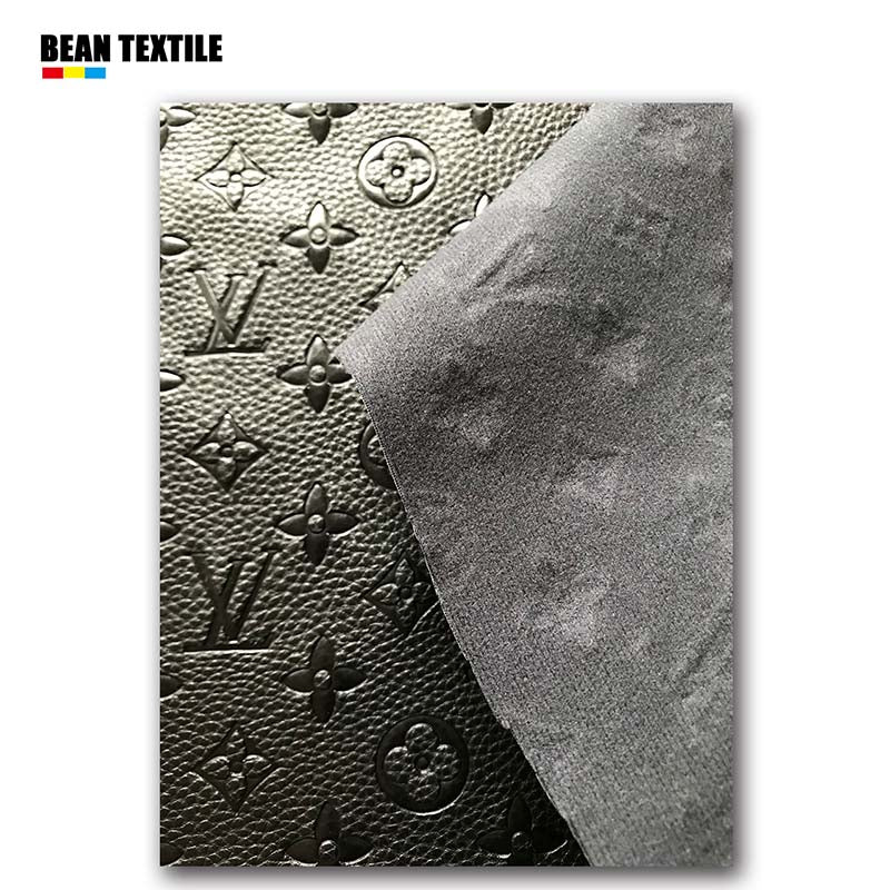 Black embossed Louis Vuitton Custom DIY Bag Leather Sofa Leather Furniture Upholstery