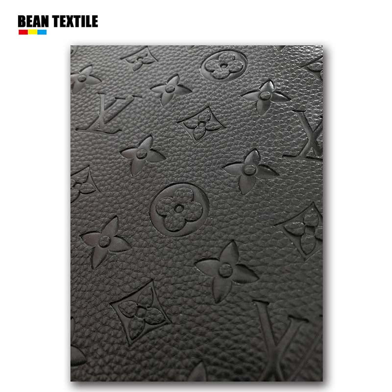 Black embossed Louis Vuitton Custom DIY Bag Leather Sofa Leather Furniture Upholstery
