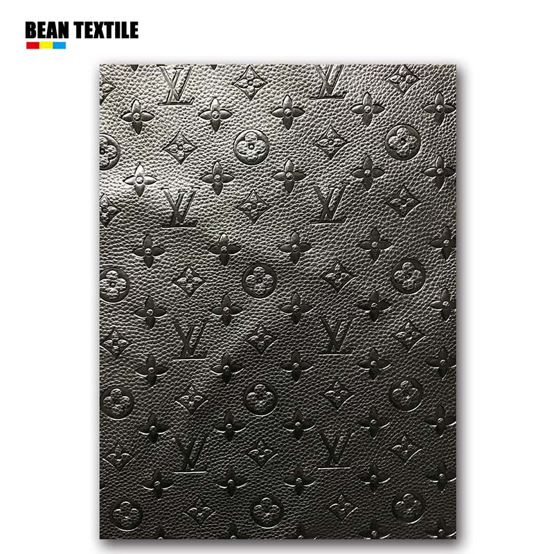 Black embossed Louis Vuitton Custom DIY Bag Leather Sofa Leather Furniture Upholstery