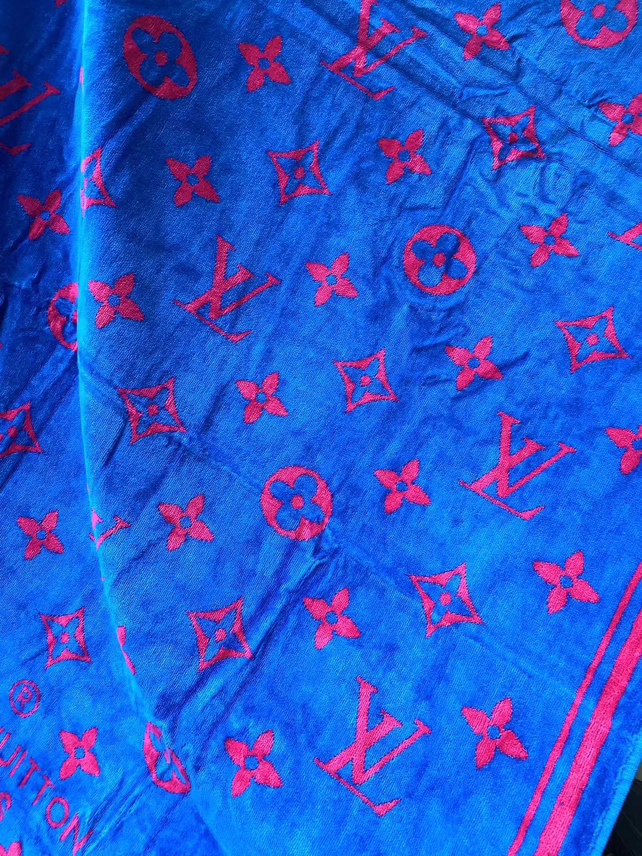 New Blue Louis Vuitton Beach Beach Towel