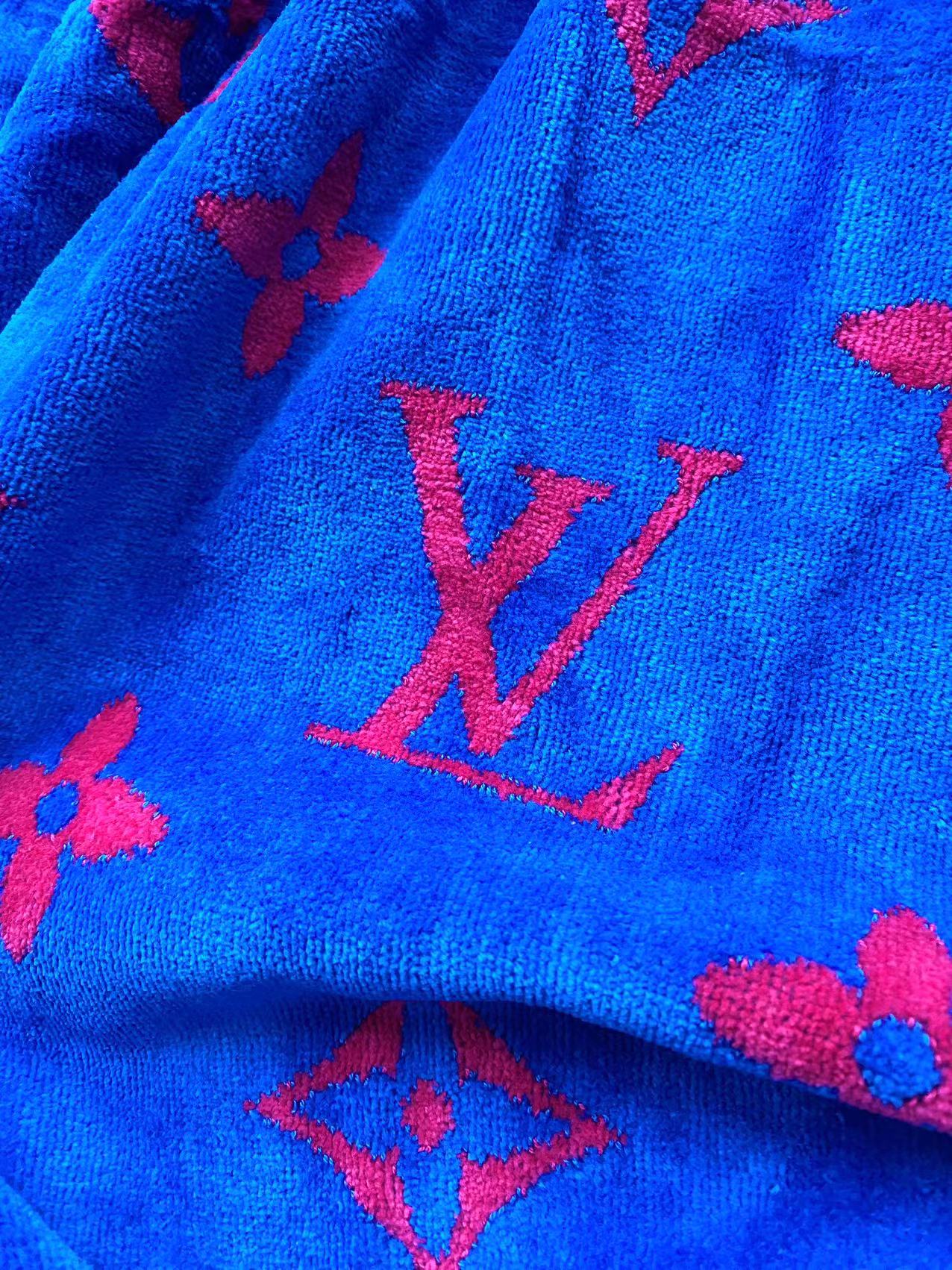 New Blue Louis Vuitton Beach Beach Towel