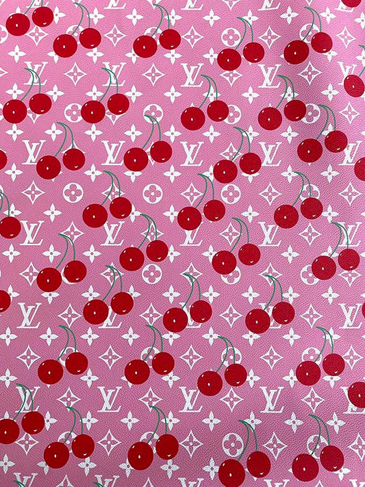 Hot Pink Cherry Louis Vuitton Bag Leather Shoe Sneaker Fabric