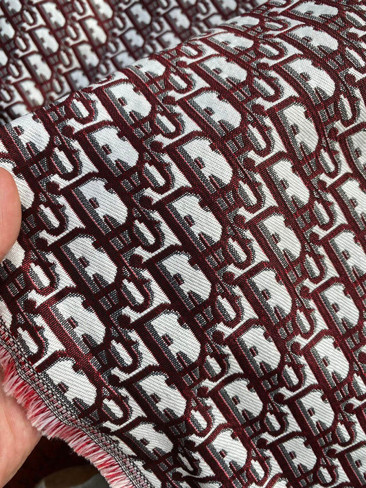 Red Dior Sofa Upholstery Fabric