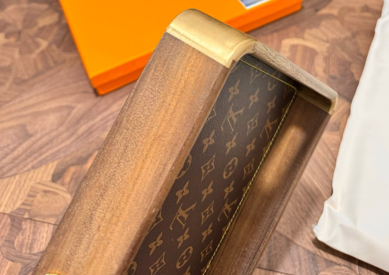 LV Brown Wooden Tray