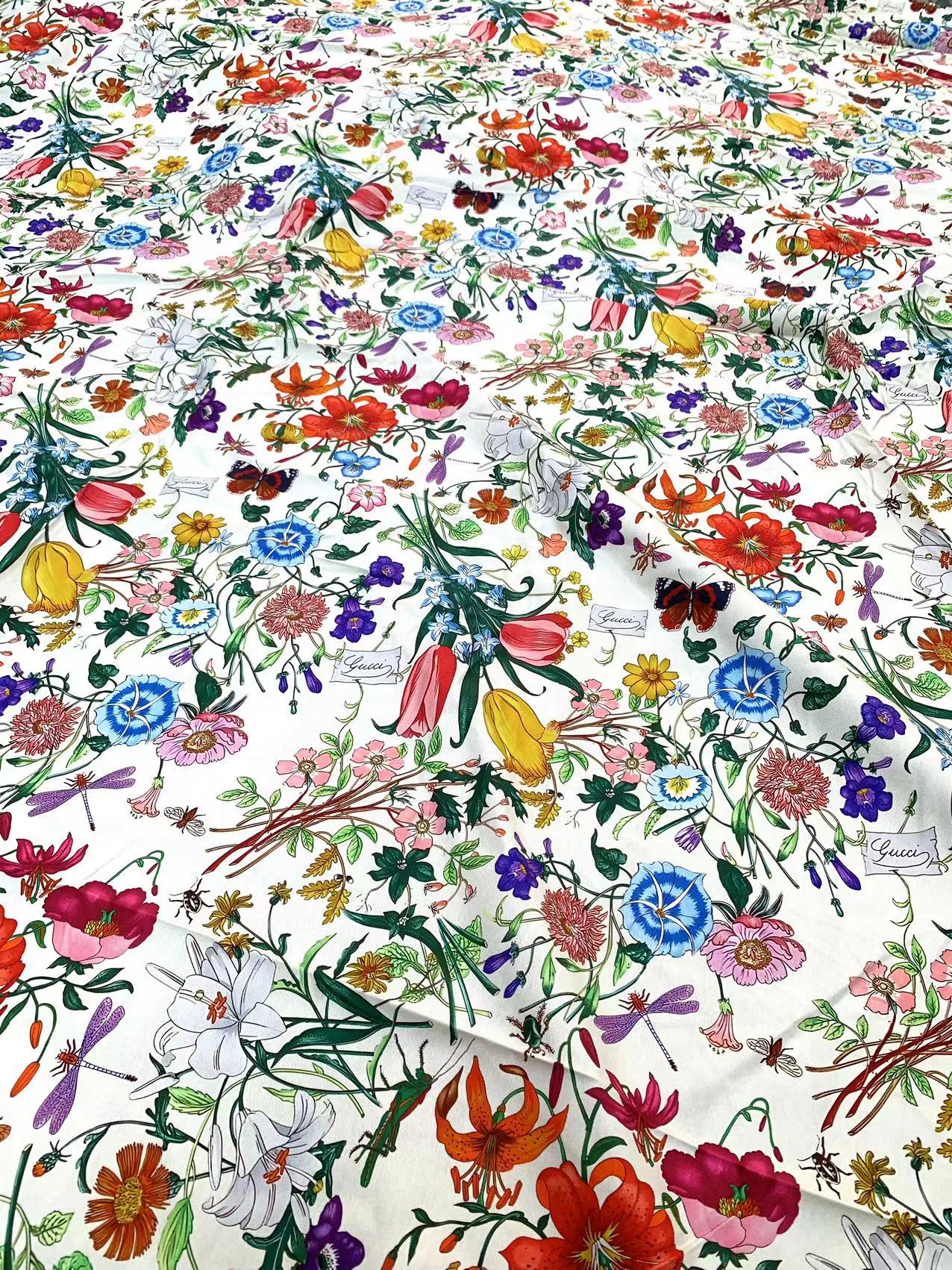 Floral Gucci Blooming Fabric For Custom DIY Upholstery Fabric Sold by Yard