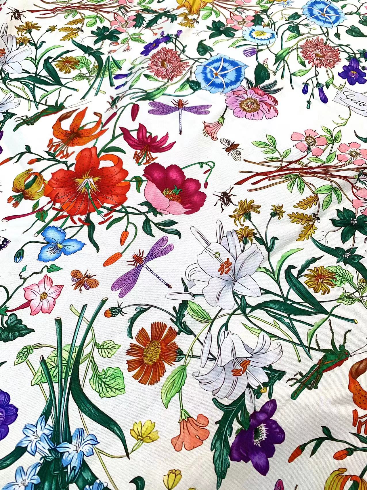 Floral Gucci Blooming Fabric For Custom DIY Upholstery Fabric Sold by Yard