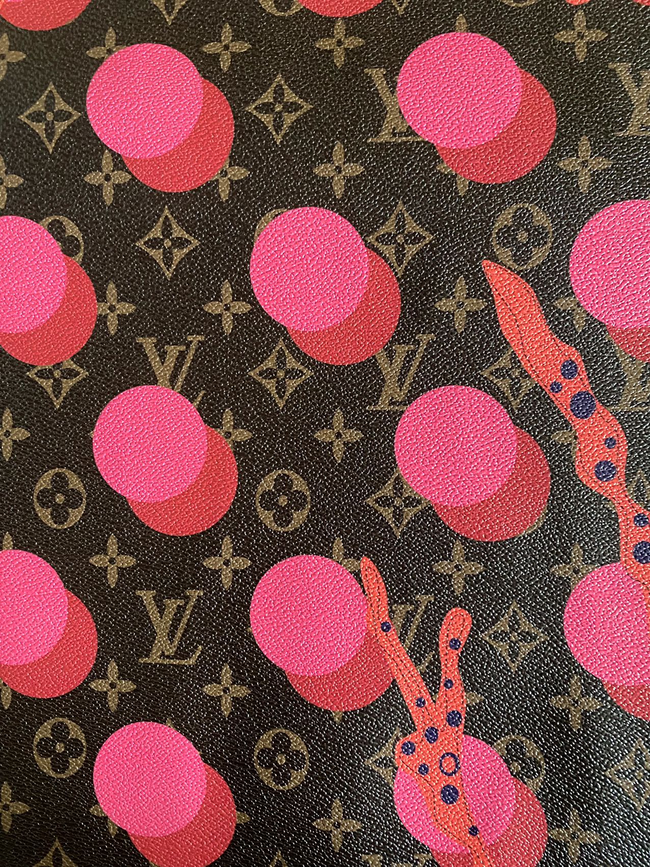 Louis Vuitton Yayoi Kusama Leather Materials for Handmade Custom Bag Sewing Upholstery