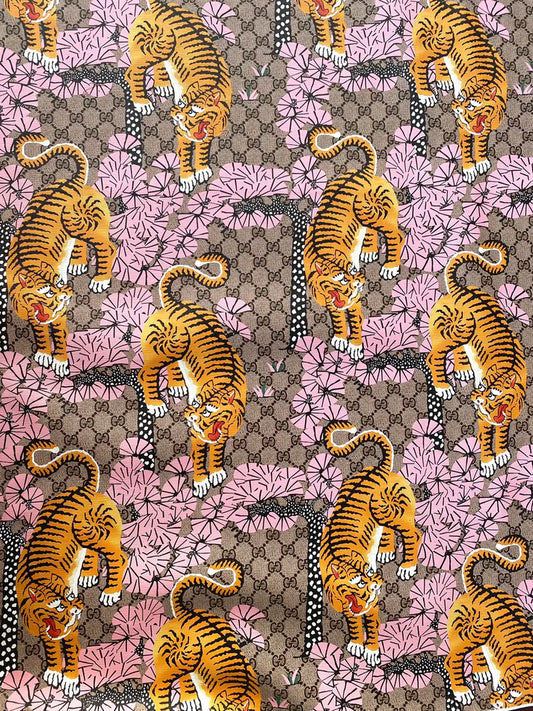 Tiger Gucci Leather Hobby Crafts Material for Bag Custom Shoes Car Upholstery