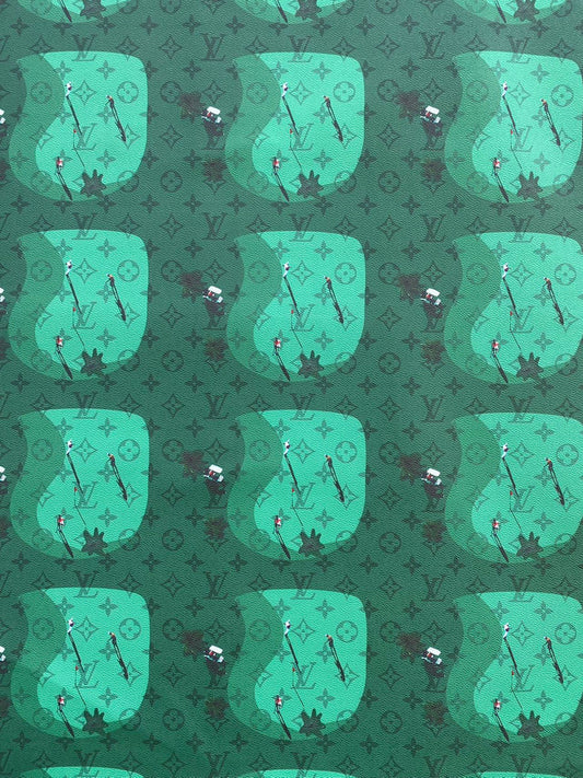 New Louis Vuitton Golf Custom Designer Fabric for Handmade DIY Handcraft