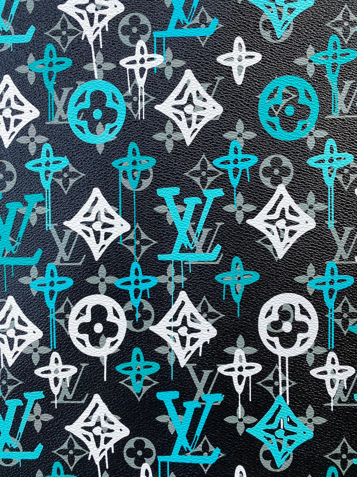 New Louis Vuitton Custom Leather Designer Fabric Car Wrap Vinyl
