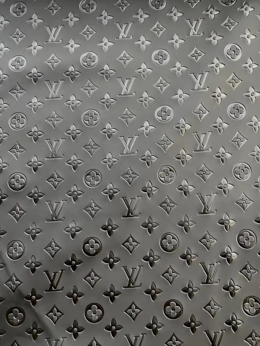 Matte Frosted Black Louis Vuitton Trainer Shoe Leather For Repair DIY Sewing
