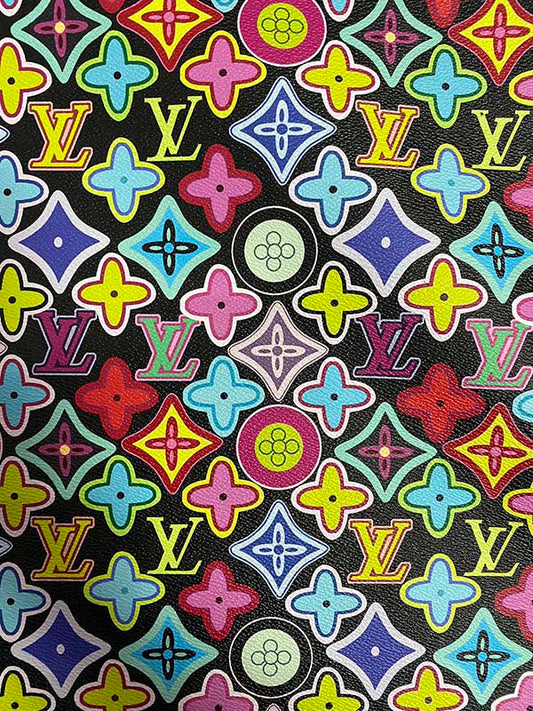 Colorful Designer Fabric Louis Vuitton Bag Custom Leather