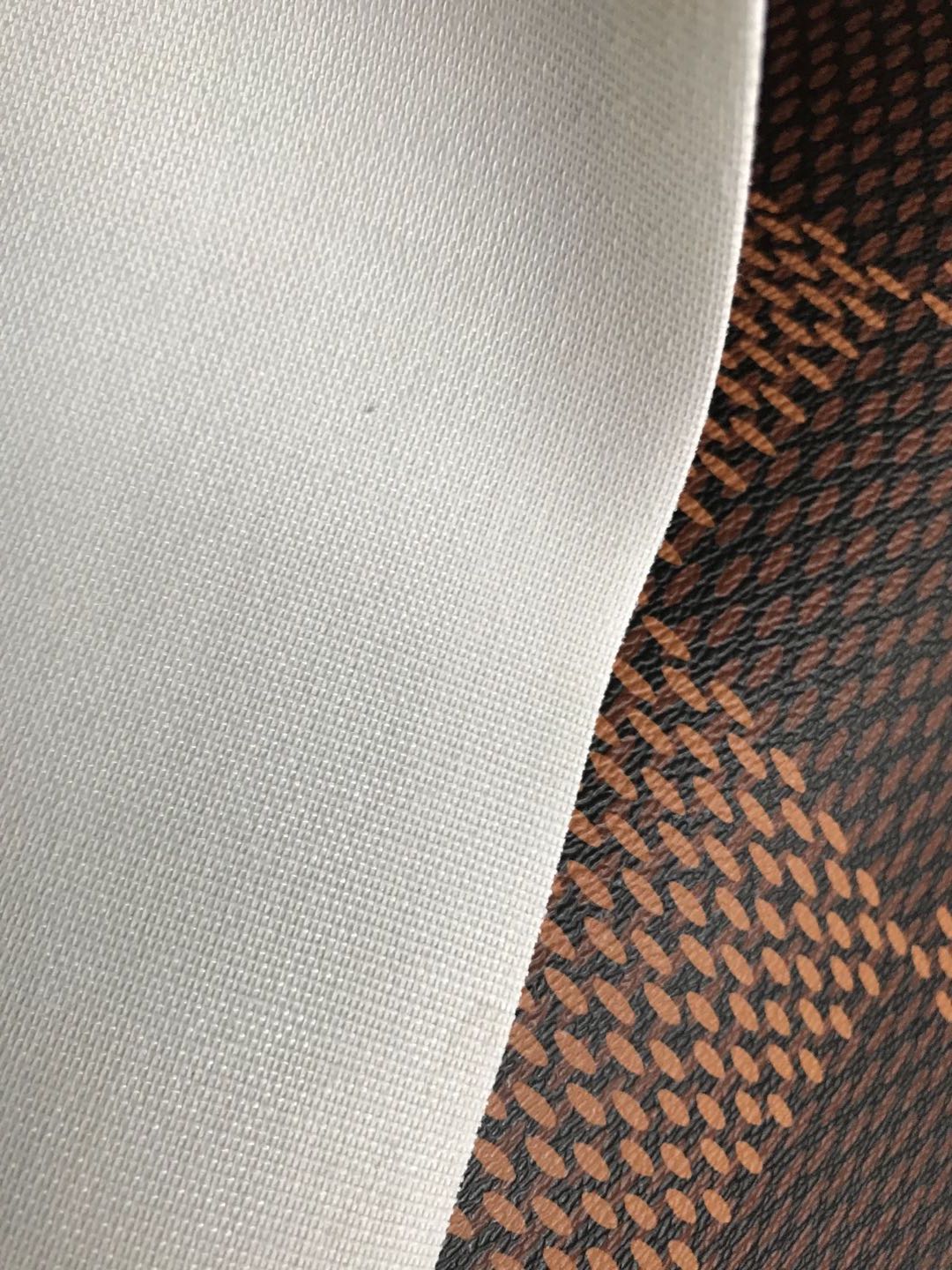 Big Check Plaid LV Leather Vinyl for Bag Shoe Custom by Yard