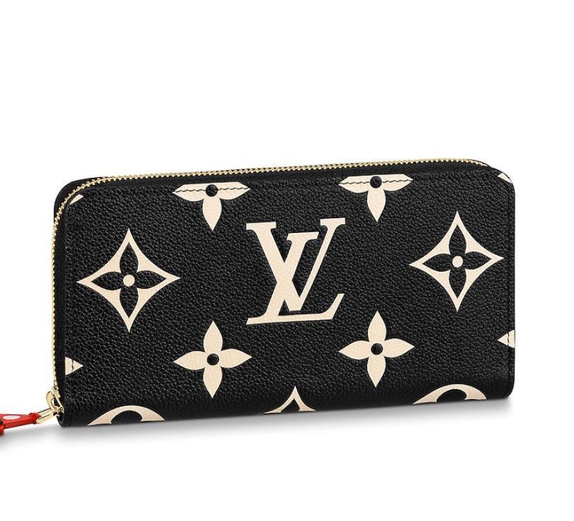 Big Letter Black Base Cream Letter LV Leather Fabric for Bag