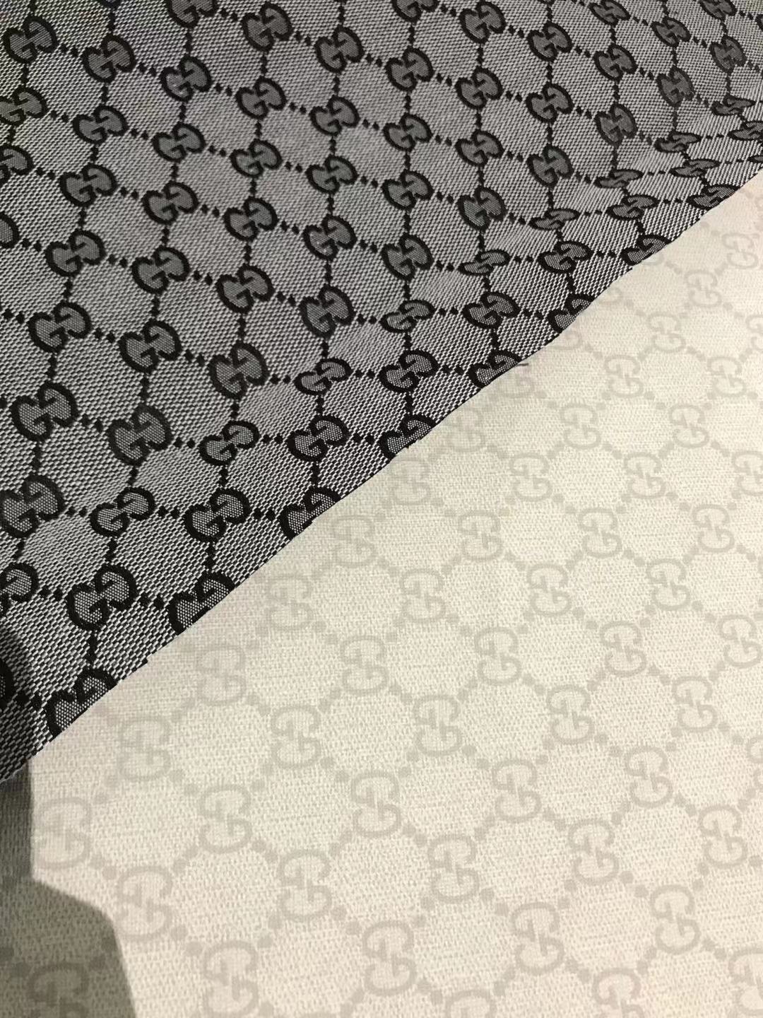 Cream GG Leather Fabric for Shoe Custom