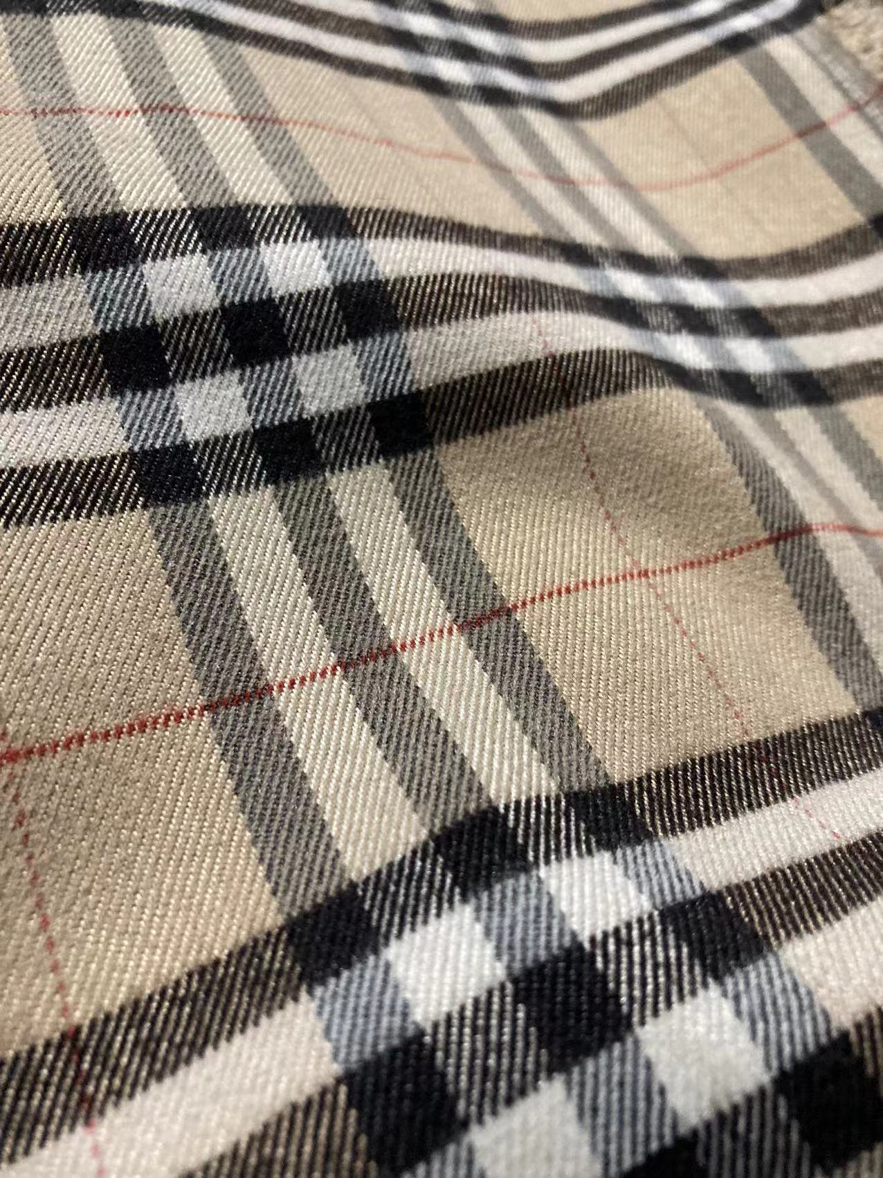 High Quality Burberry Check Cotton Brushed Cozy Fabric for Shirt