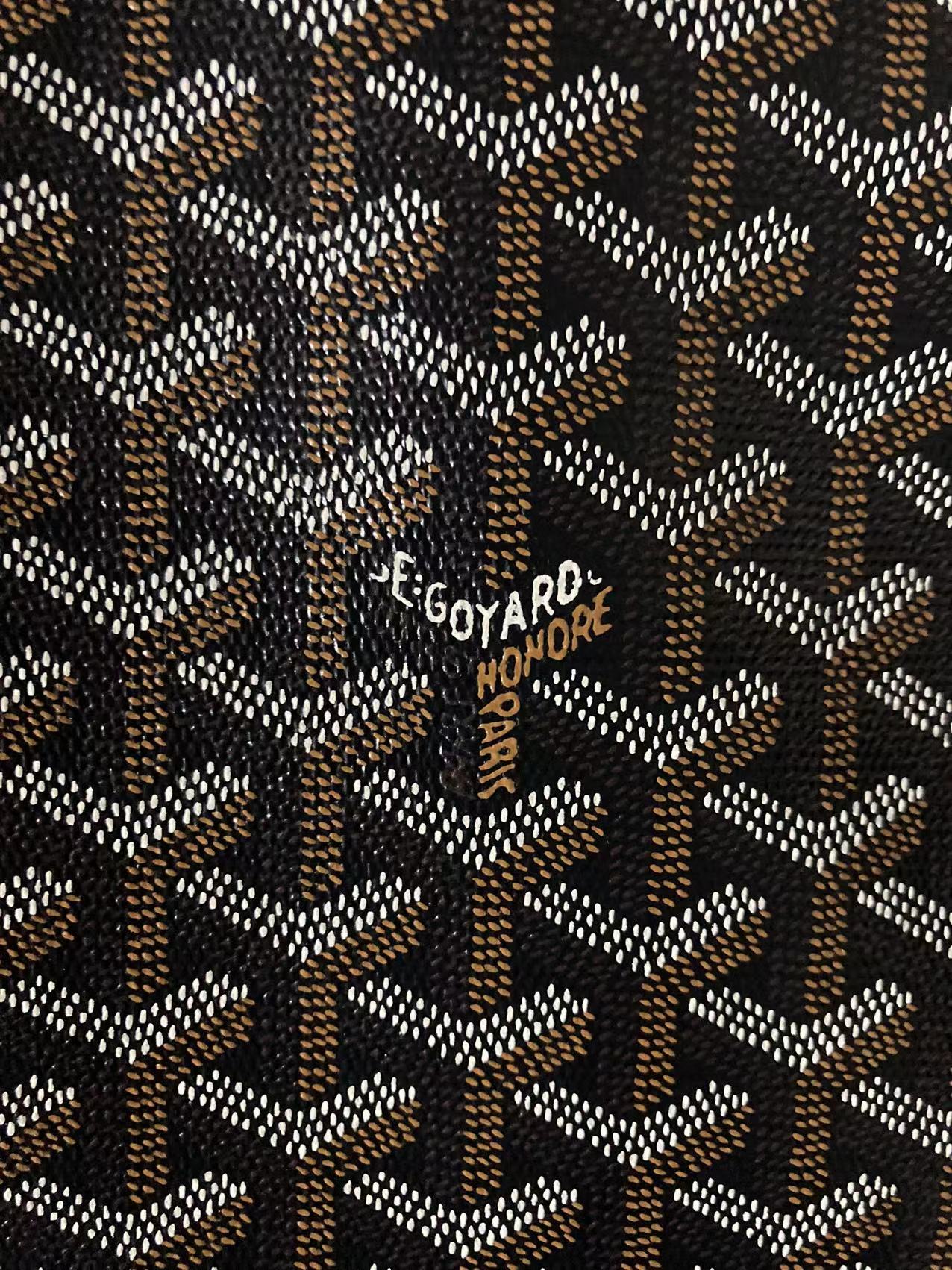 Premium Original Classic Black Brown Goyard Fabric for Bag Furniture Custom