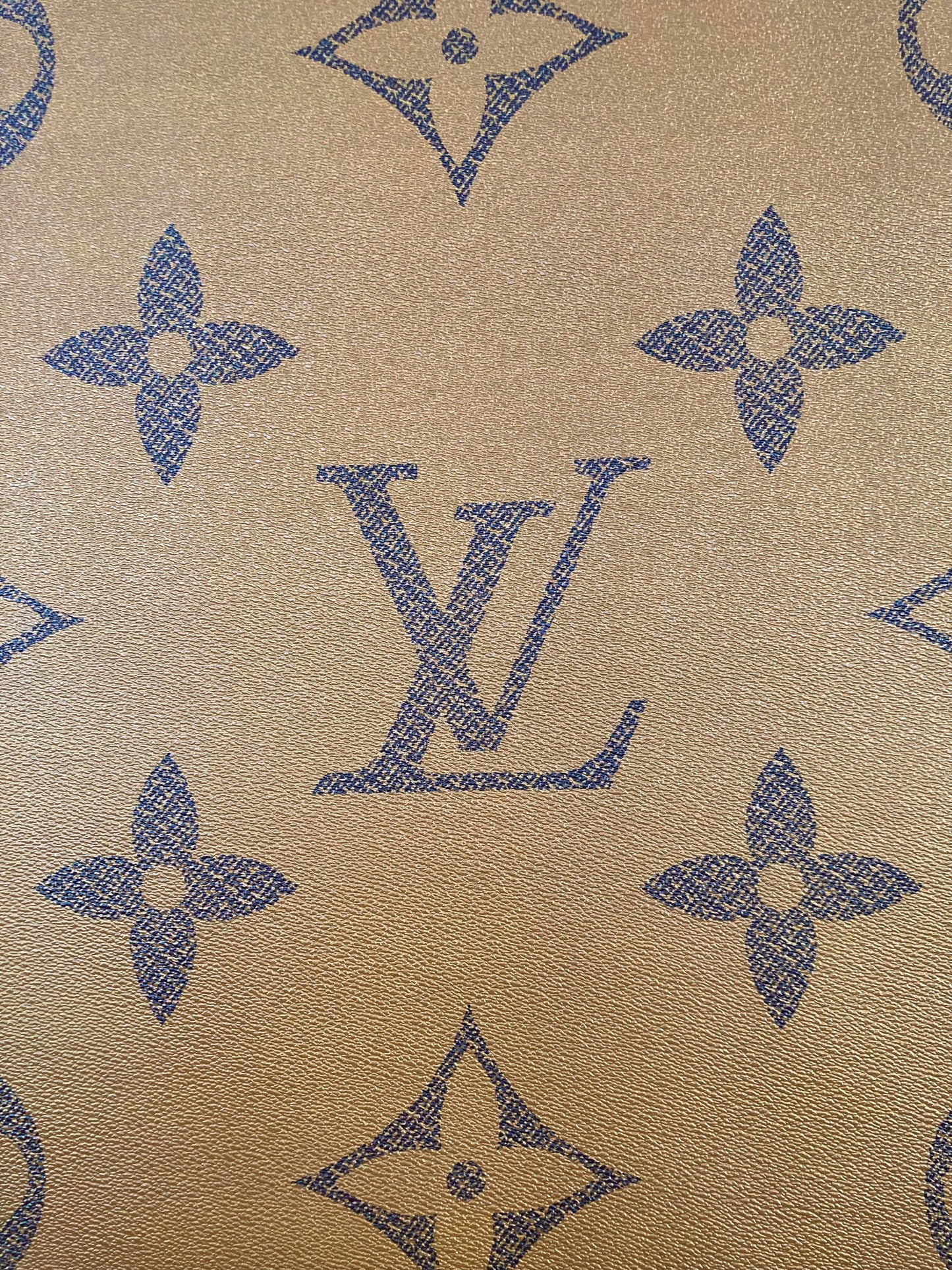 Handmade Bag Leather Custom Fabric Big Letter LV Vinyl