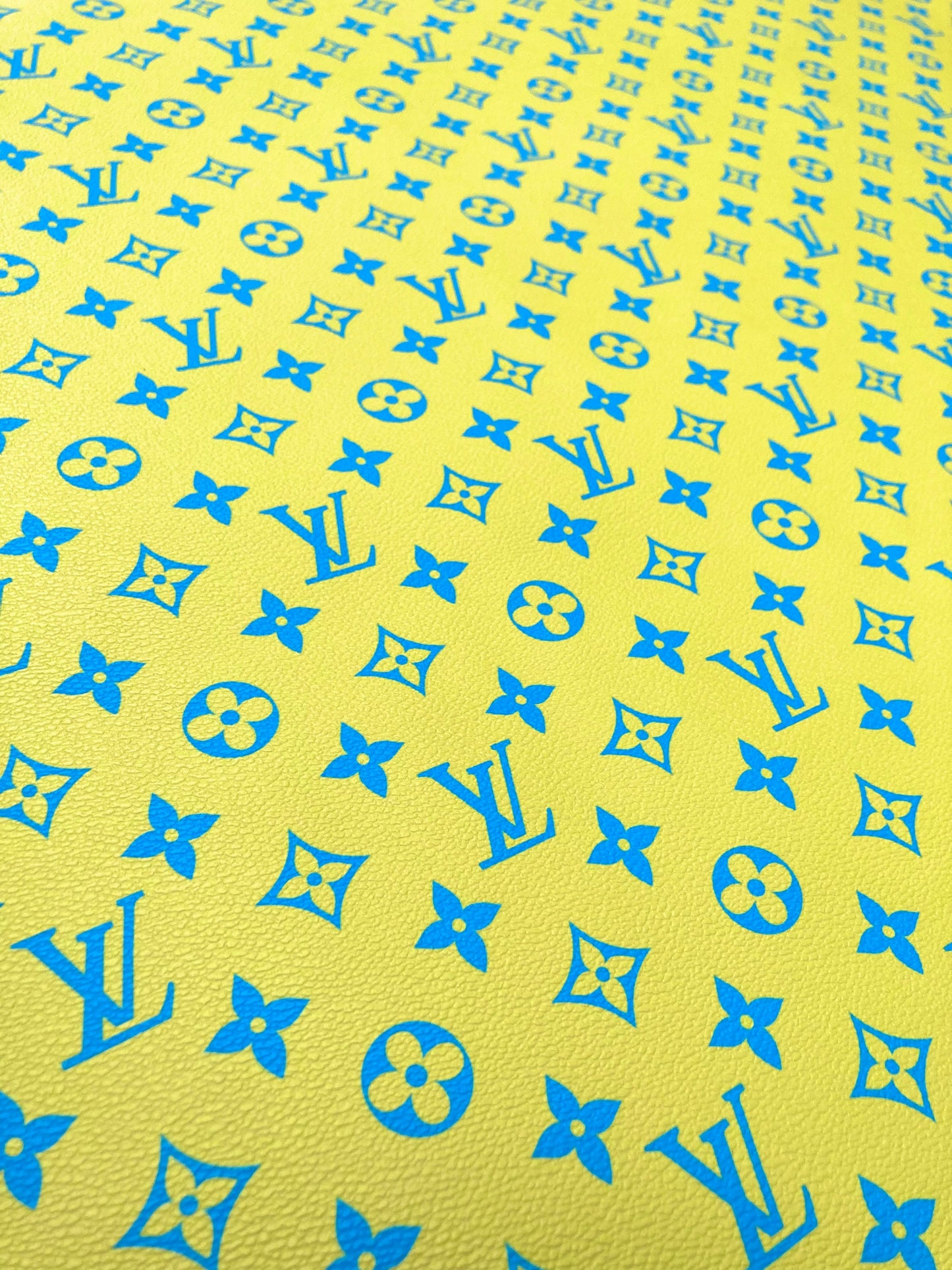 New Color Bright Yellow LV Monogram Designer Fabric for Keepall Bag