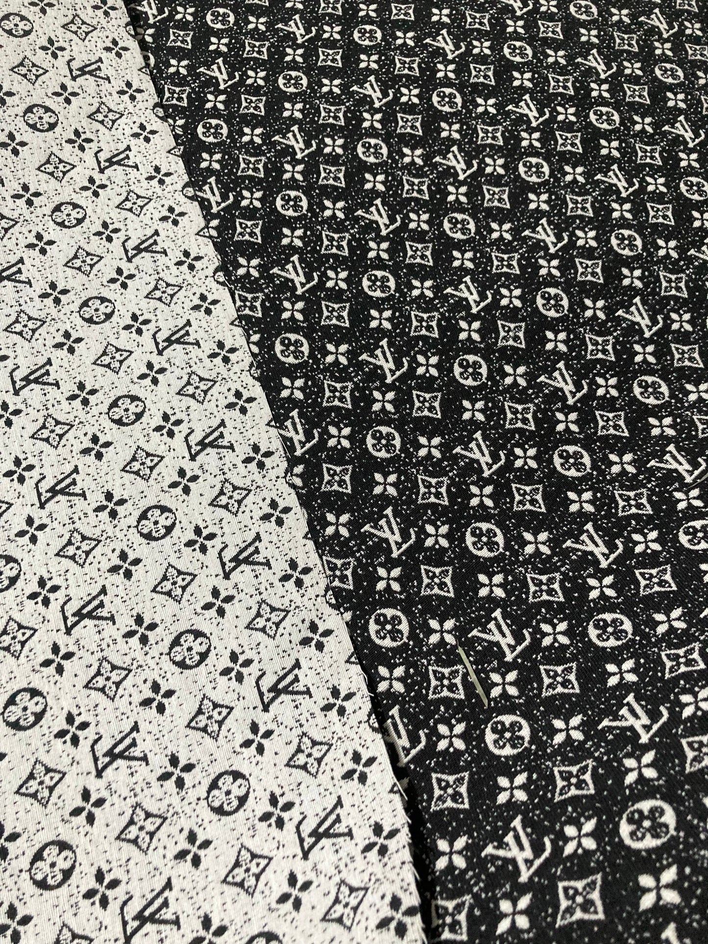 Handmade Fabric Flecks LV Jacquard for Custom Sneakers Home Deco