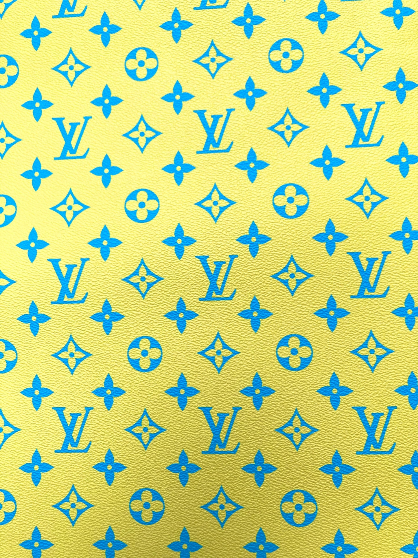 New Color Bright Yellow LV Monogram Designer Fabric for Keepall Bag