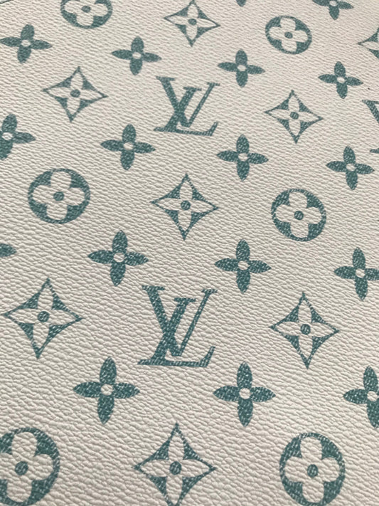 Unique Green LV Leather Material for Custom Craft