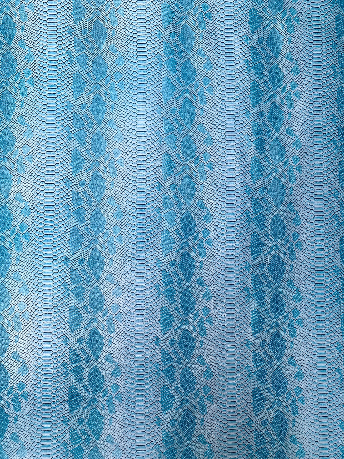 Crafts Cool Summer Blue SnakeSkin Vinyl for Handmade Diy