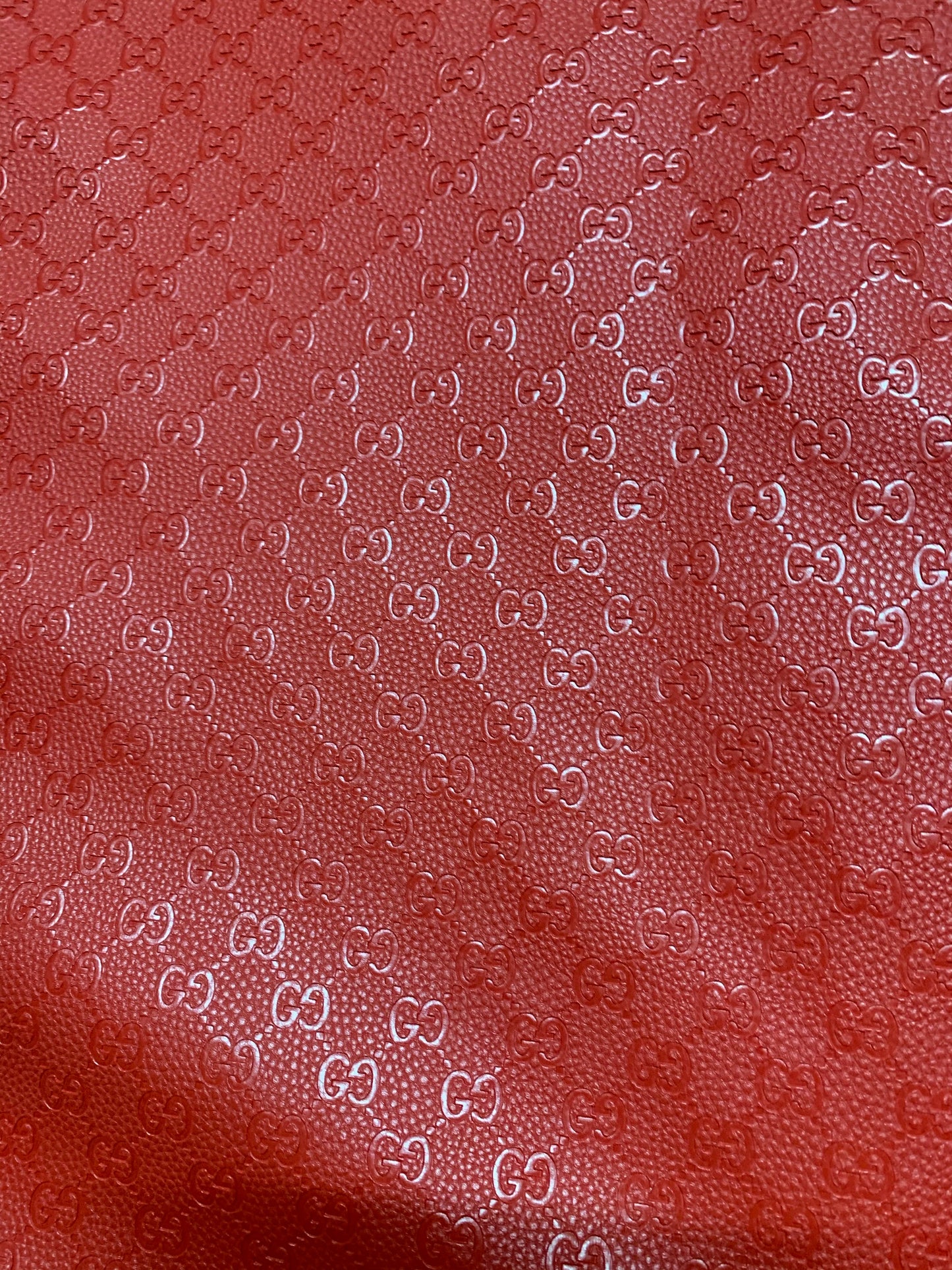 Soft Red Embossed Gucci for Sofa Furniture Custom