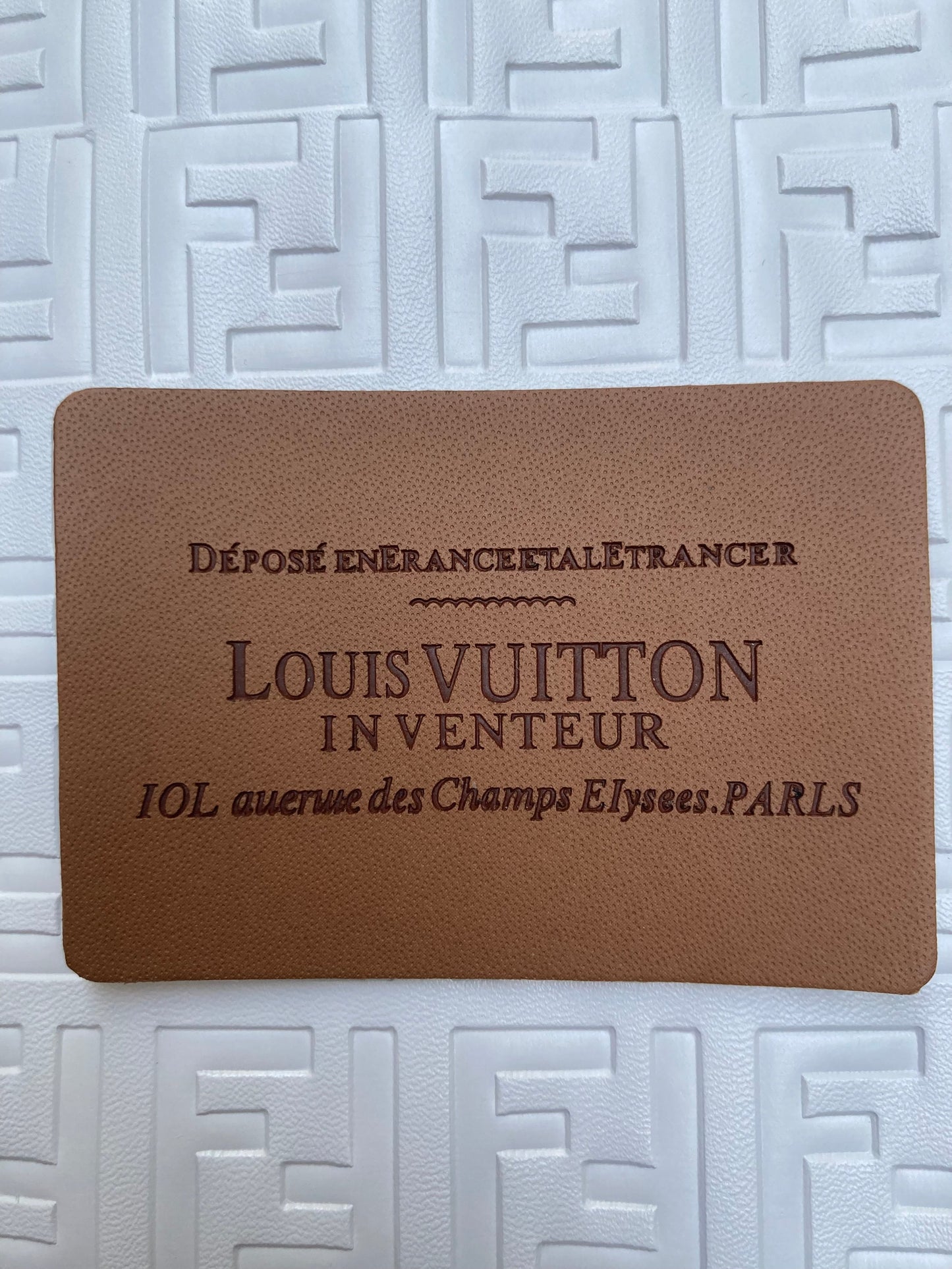 Lv Leather Tags for Crafts