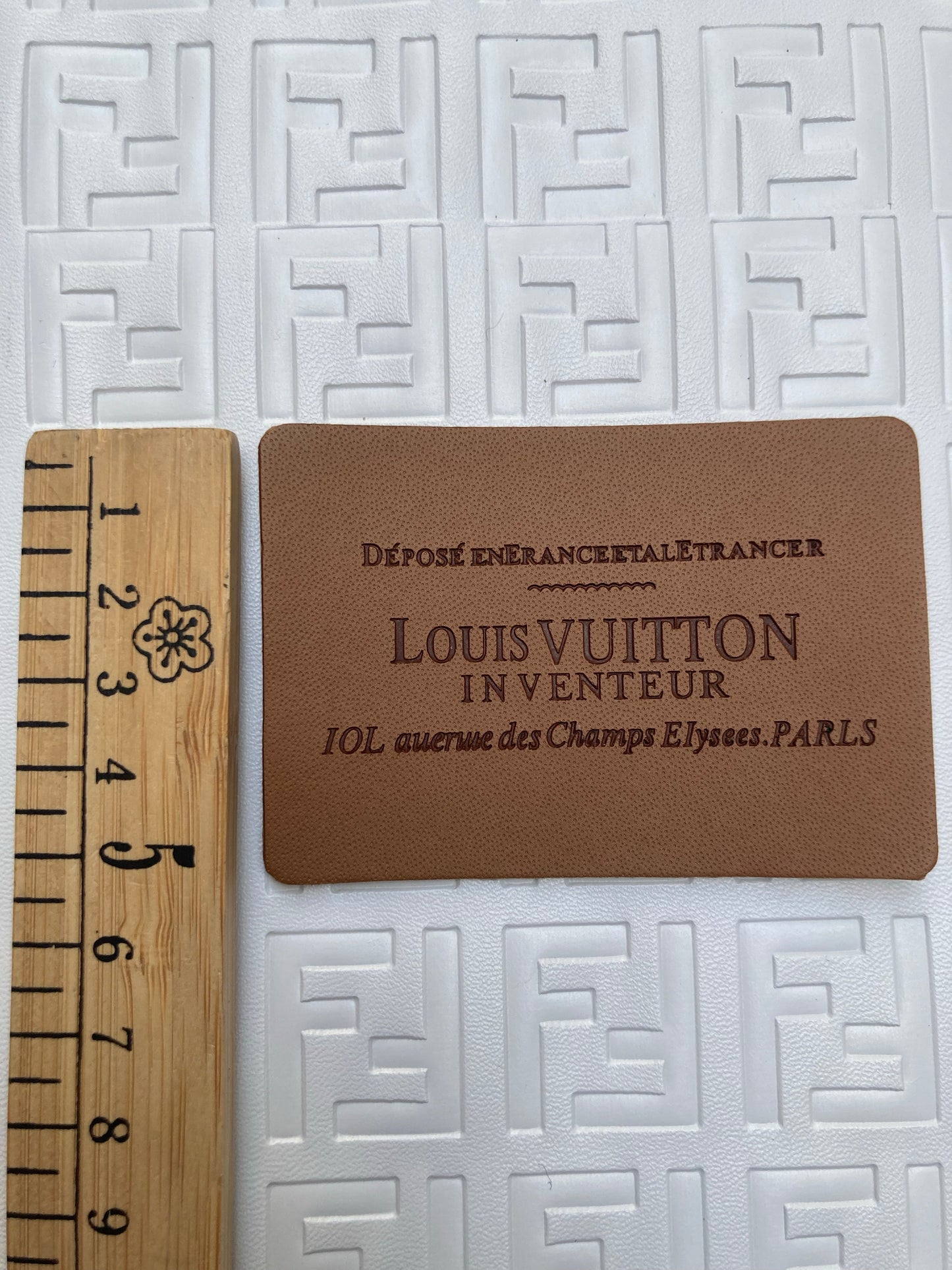 Lv Leather Tags for Crafts